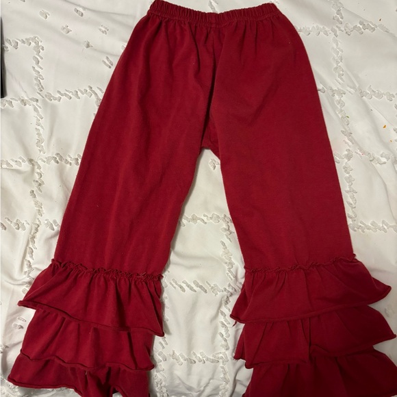 Bundle of 5 ruffled bottom leggings. 4T. Matilda Jane (2) - Picture 9 of 12